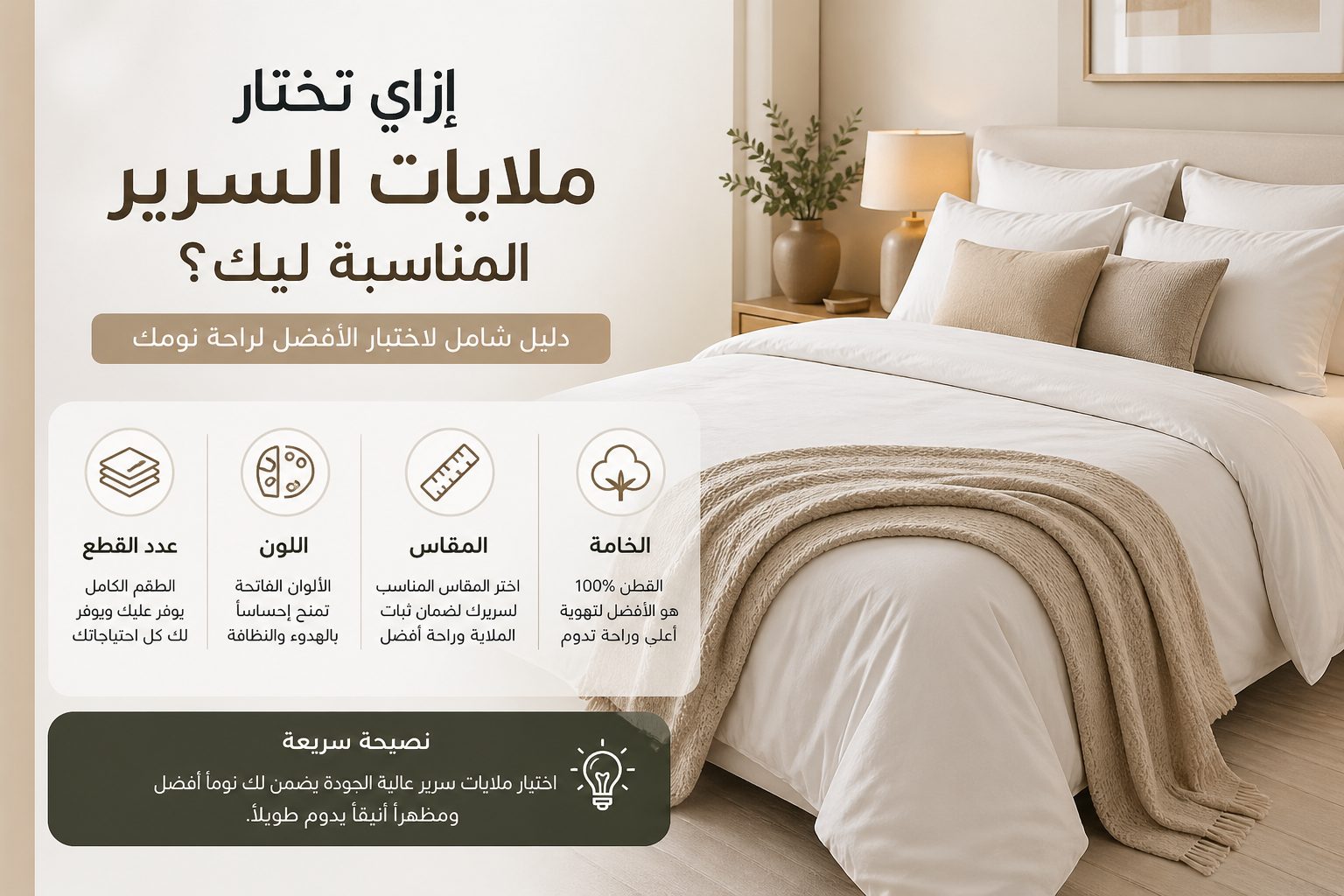 ملايات سرير قطن في مصر