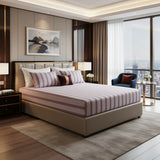 Cotton bed sheet set from the Neutral Living Collection featuring breathable cotton comfort, matching pillowcase and cushion covers, and elegant neutral bedroom styling
