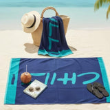 Seaside Monogram Beach Towel