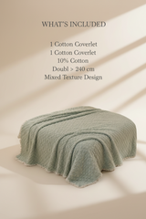 Premium Textured Cotton Coverlet For Signature Living