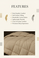 Cotton Feather Filled Comforter