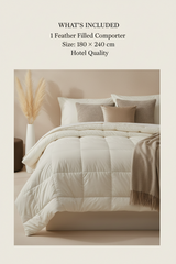 Cotton Feather Filled Comforter