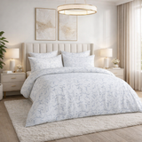 Kids floral cotton bedsheet set from the Core Collection featuring soft breathable fabric and playful modern bedroom styling
