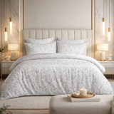 Kids floral cotton bedsheet set from the Core Collection featuring soft breathable fabric and playful modern bedroom styling