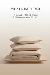 Cotton  Microfiber Coverlet Set