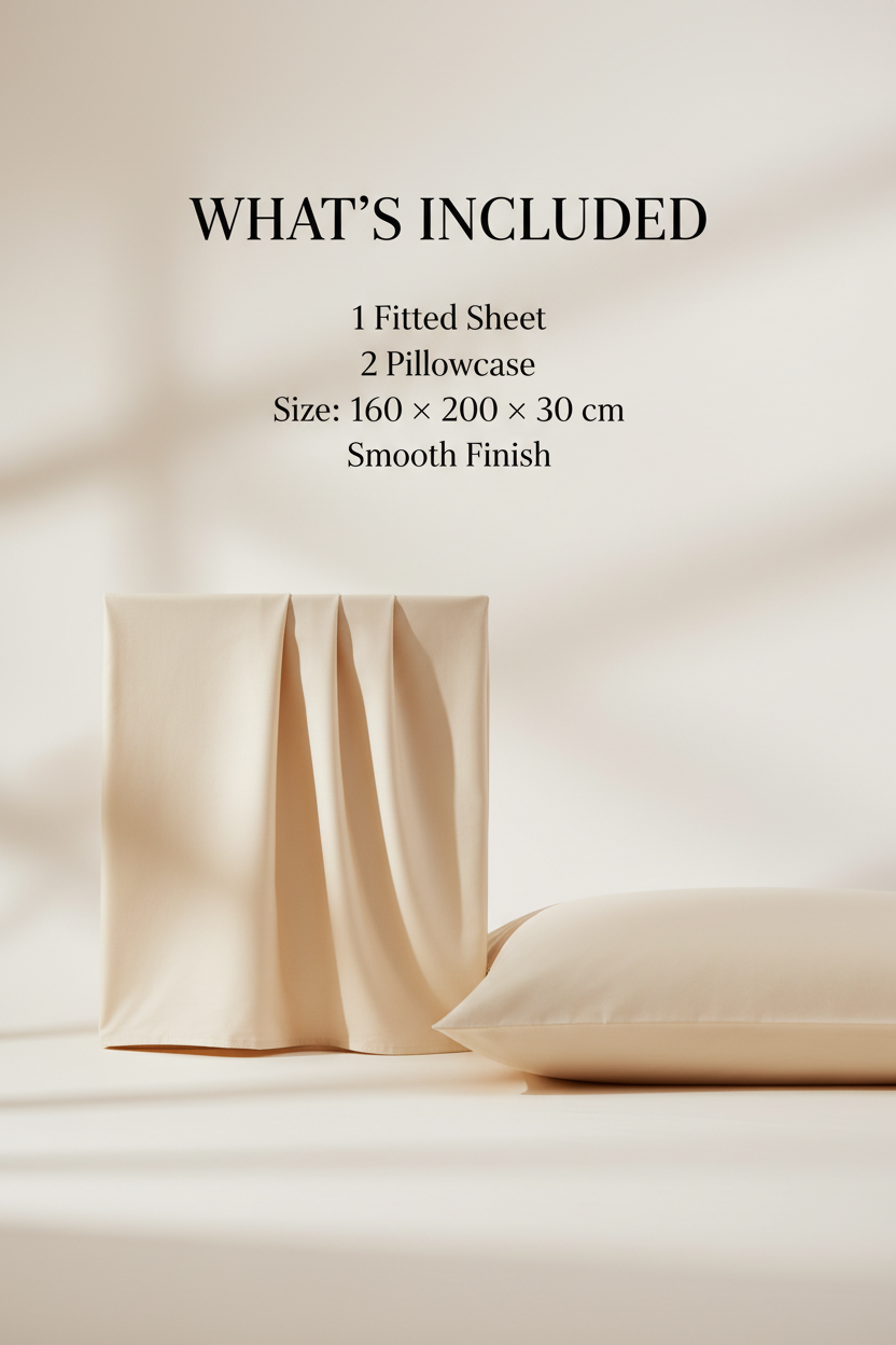 100% Cotton Fitted Sheet Set