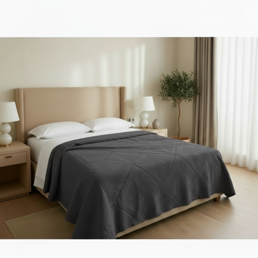 Terra Breeze Black Coverlet