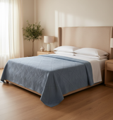 Terra Breeze Coverlet Petrol Blue