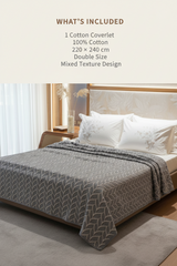 Light Textured Cotton Coverlet