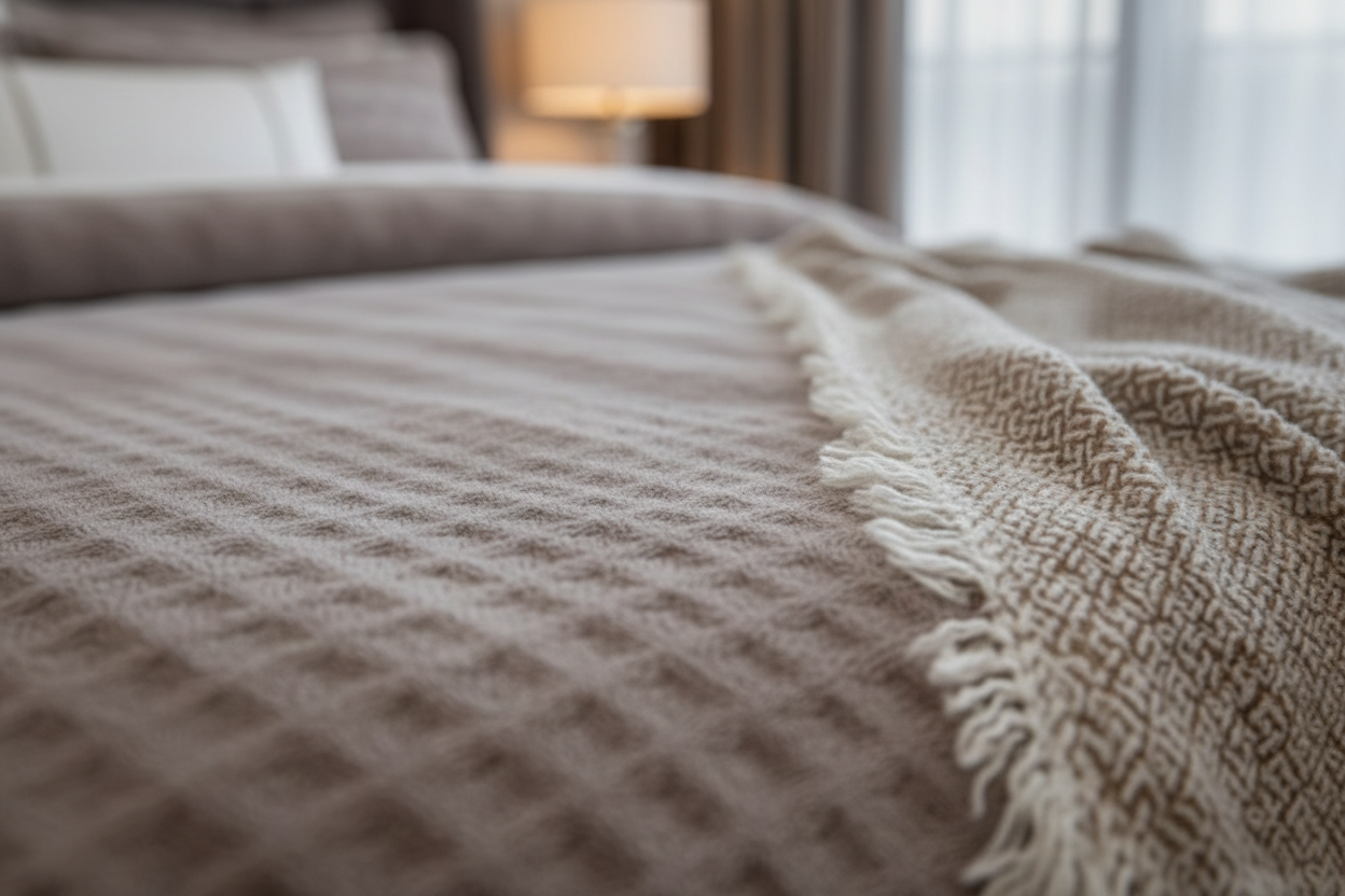 Waffle Blanket Set