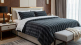 Waffle Blanket Set from the Signature Collection featuring rich waffle texture, plush comfort, and elegant bedroom styling