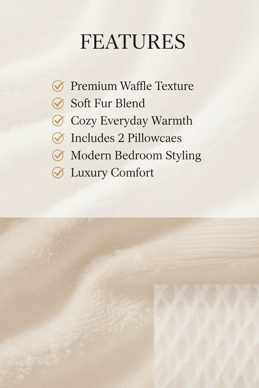 Waffle Blanket Set