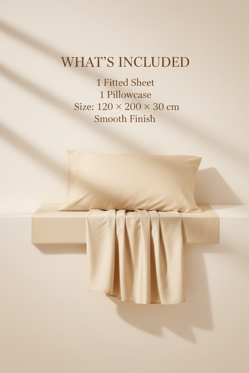 100% Cotton Fitted Sheet Set
